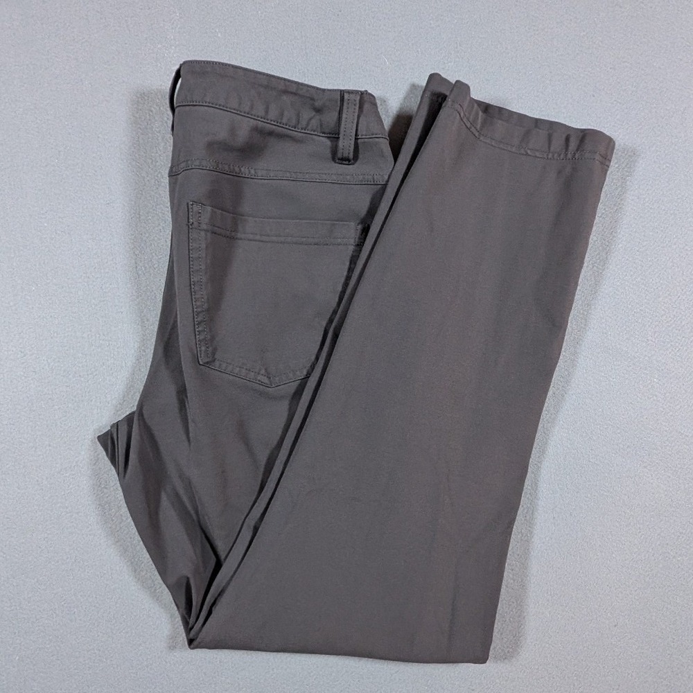 BYLT Everyday Pant Mens 32 Charcoal Grey Stretch Premium Basics Slim Chino